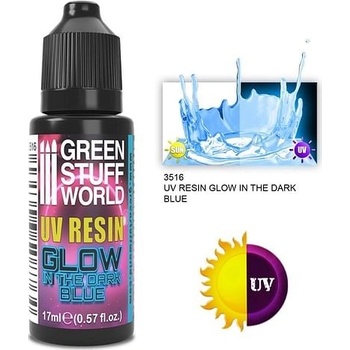 Green Stuff World: UV Resin Glow in the Dark: Blue 17ml