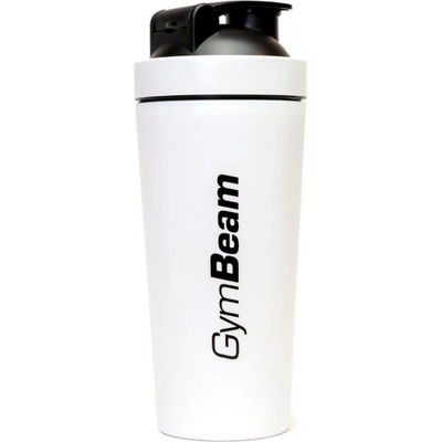 GymBeam Šejkr bílý z nerezové oceli 750 ml 1 ks