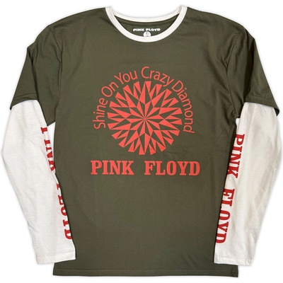 Pink Floyd Shine On Sleeve Print Green & White XL Риза (<![CDATA[PFLLST203MGRW04]]>)