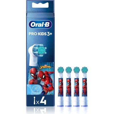Oral-B PRO Kids 3+ резервни глави за четка за зъби за деца Spiderman 4 бр