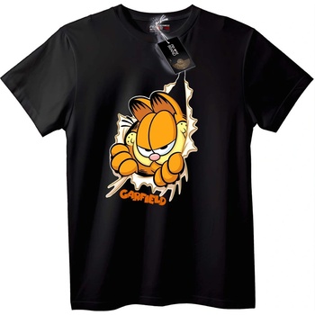 NOONEBRAND Тениска Garfield пробив - 7XL, White