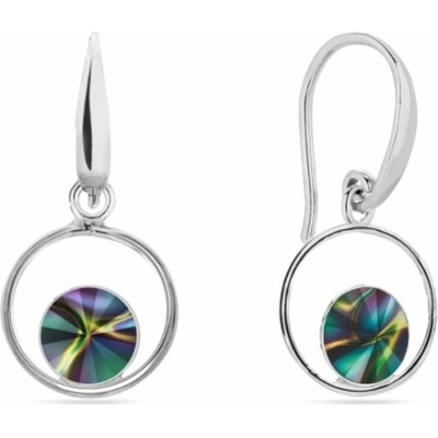 Spark duhové se Swarovski Elements Fame KWOM1122SS29RD Rainbow Dark
