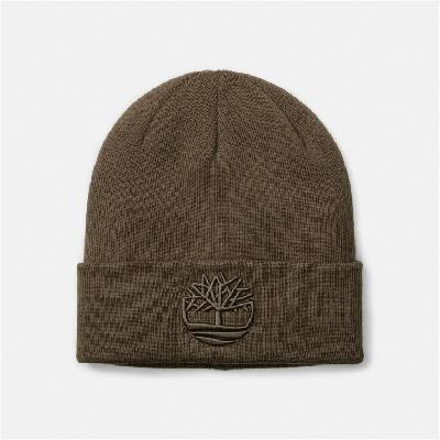 Шапка Timberland Men's Logo Ribbed Soft-Touch Beanie - Choco Chip