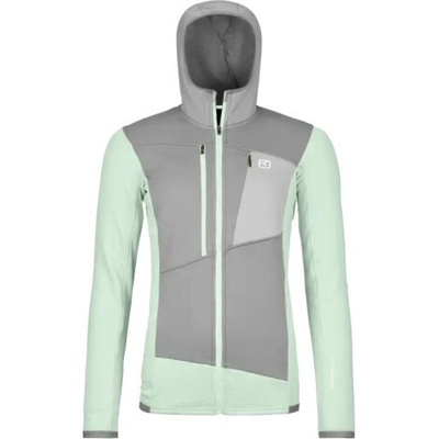 Ortovox Fleece Grid Hoody svetlo zelená