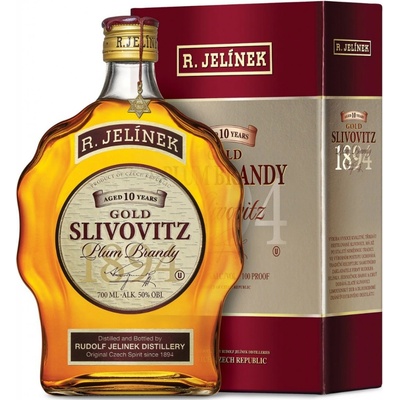 R. Jelínek Gold Slivovitz 10y 50% 0,7 l (karton)