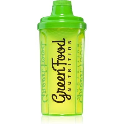 GreenFood Nutrition Shaker športový šejker Transparent Green 500 ml
