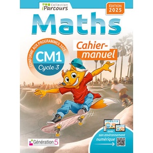 Cahier-manuel iParcours maths CM1 (2025)
