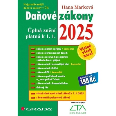 Daňové zákony 2025 - Hana Marková – Zboží Mobilmania