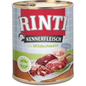 RINTI Kennerfleisch Adult - Консервирана храна за израснали кучета с глиганско 800 гр