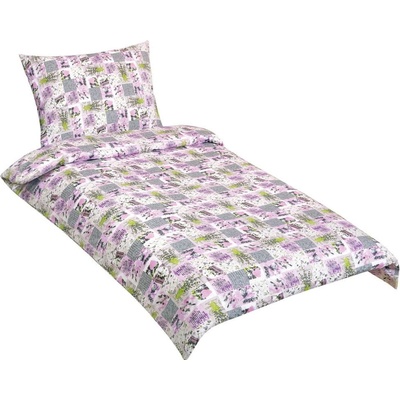 Bellatex Povlečení bavlna patchwork lila 140x200 70x90
