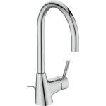 Ideal Standard Висок смесител за умивалник Ideal Standard Ceraline с лъскав хромиран метален клапан (BC195AA)