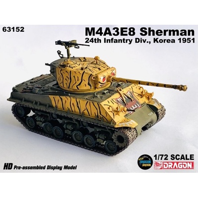 Dragon M4A3E8 Sherman US Army 24th Infantry Div. Korea 1951 1:72