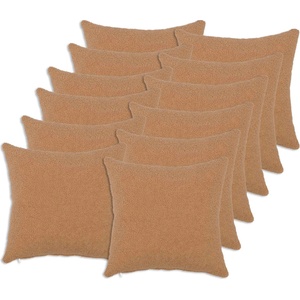vidaXL Калъфка за възглавница 12 pcs HEERLEN Бежово 50 x 50 cm Букле (910926)