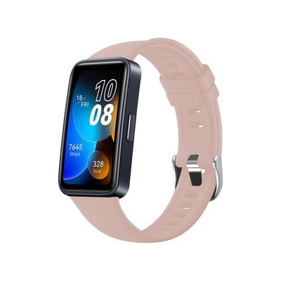 FIXED Silicone Strap for Huawei Band 8, pink FIXSSTB-1183-PI