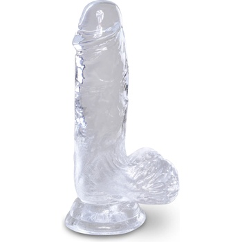Image 1 of Pipedream King Cock Clear 5" Cock with Balls