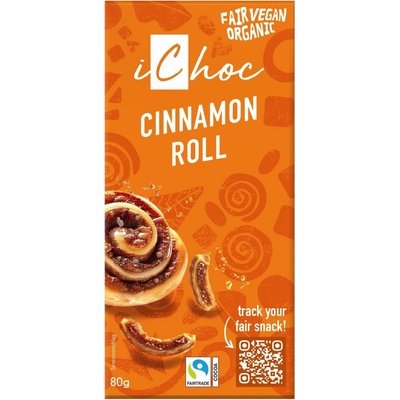 iChoc Bio vegan Skořicová rolka 80 g