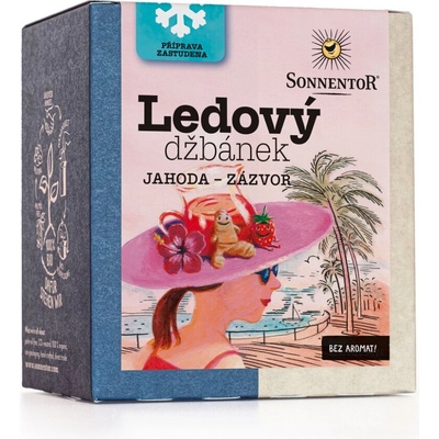 Sonnentor Ledový džbánek jahoda zázvor 16 x 2,8 g