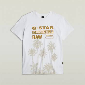 Image 1 of G Star Тениска G Star Palm Originals T-Shirt - White
