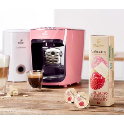 Tchibo Cafissimo Espresso biela čokoláda & malina, 10 ks