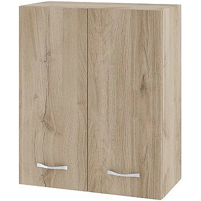 ИРИМ Горен шкаф с две врати и рафт Сити АРДА-3 дъб сонома арвен / дъб сонома арвен 60 см