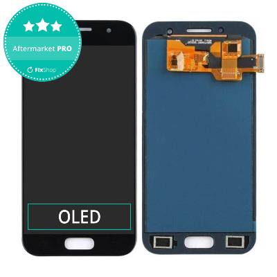 LCD displej + Dotykové sklo Samsung Galaxy A3 A320F (2017) Black Aftermarket PRO