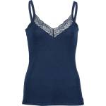 Engel Дамско копринено термобельо Engel Women's Top with Lace Silk base layer - Marine - размер 46/48 (EU) (114-1895-0114)