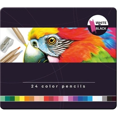 MFP 6300627 pastelky 24 ks kovová krabička