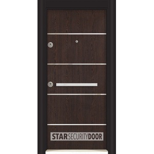 Starsteeldoor Блиндирана врата Outdoor - LP Инокс Венге (цена без монтаж)
