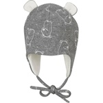Sterntaler Бебешка зимна шапка Sterntaler - С принт на мечета, 39 cm, 3-4 м (4502124-542) - baby