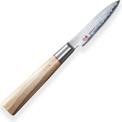 Suncraft Japonský nůž Paring 80 mm Senzo Twisted Octagon Damascus