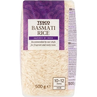 Tesco Ryža basmati dlhozrnná lúpaná 0,5 kg