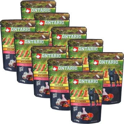 ONTARIO Капсула ONTARIO DOG Хрущял с Пиле в бульон 10 x 100 г