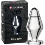 mystim Little John - малка електро анална плъг (сребриста) - lovesexshop