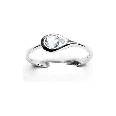 Čištín Stříbrný zirkon akvamarin VR 5