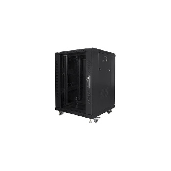 Lanberg rack cabinet 19 free-standing 15U/600x600 (flat pack) black (FF01-6615-12B)