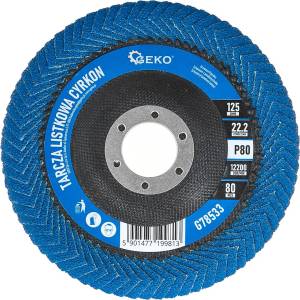 GEKO Ламелен диск CYRKON 125mm P80 за шлифоване на заварки 81751 (G78533)