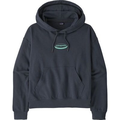 Patagonia Дамски суичър Patagonia Women's 95 Oval Logo Daily Hoody Hoodie - Smolder Blue: Moon Tripper (117-3593-0214)