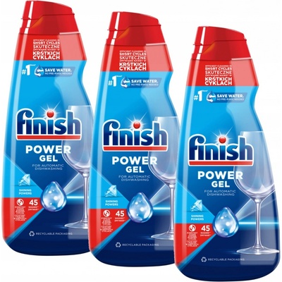 Finish Sada Gél na umývanie riadu v umývačke riadu All-in-1 135 Umyte 3 x 900 ml
