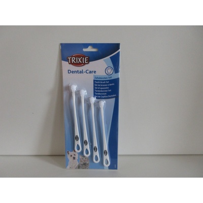 Trixie Plastové zubní kartáčky pro malé psy a kočky 15 cm 4 ks