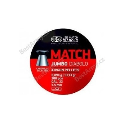 Diabolky JSB Jumbo Match 5,5 mm 300 ks