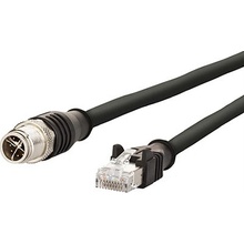 Metz Connect 21.16.8879 M12 8pin (F) kód X - RJ45(M), 2m, černý