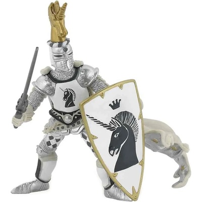 Papo Фигурка Papo The Medieval Era - Рицар на Черния еднорог (39915)