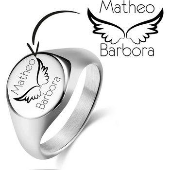 Šperky4U Personalizovaný ocelový prsten OPR310ST