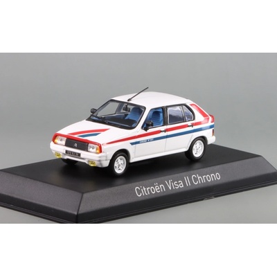 Norev Citroen Visa Ii Chrono 1982 Bílá Červená Modrá 1:43