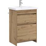 vidaXL Комплект мебели за баня Дъб артизан 61 x 40 x 84, 5 см (3404265)