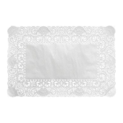 DUNI Doilies rectang 25x35cm biela
