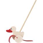 Goki Дървена играчка за бутане Goki - Пате (54939)