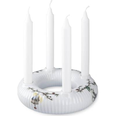 KÄHLER Porcelánový adventní svícen Hammershøi Christmas, bílá barva, porcelán