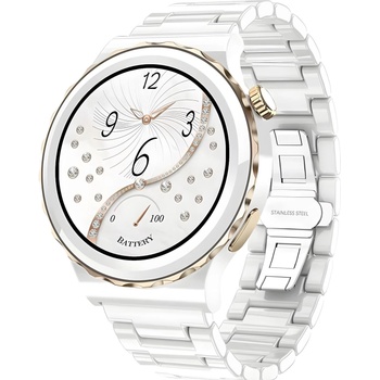 LIGE Умен часовник lige tr-35361 - Бял / Златен kp35361 (tr-35361)