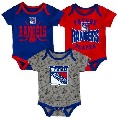 Dětské body Fanatics Slam Dunk 3Piece Creeper Set New York Rangers